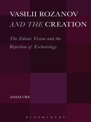 cover image of Vasilii Rozanov and the Creation